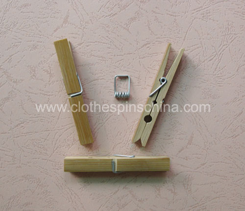 9.5cm Bamboo Clothes Pegs