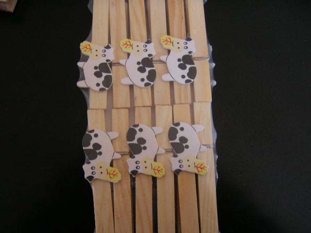 Cow Wooden Clothespin Crafts
