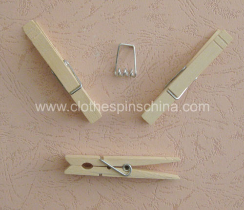 8.4cm Birch Wooden Clothespin