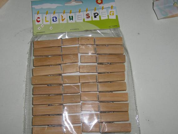 6.5cm Bamboo Pegs